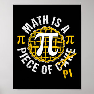 Einfaches Pi Symbol Shirt Nationales Pi Day-Gesche Poster