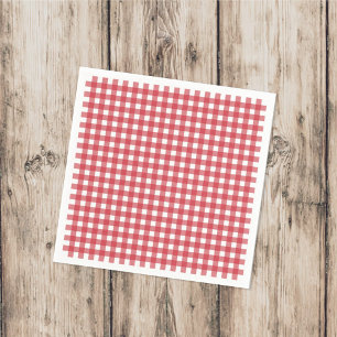 Einfaches Picnic Gingham Pattern Minimalistischer  Serviette