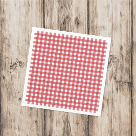 Einfaches Picnic Gingham Pattern Minimalistischer  Serviette