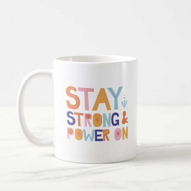 Einfaches positives farbenfrohes spielerisches Des Kaffeetasse (Links)