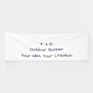 Einfaches Professionelles 4' x 12' Outdoor-Banner Banner