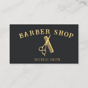 Einfaches professionelles Barber Visitenkarte