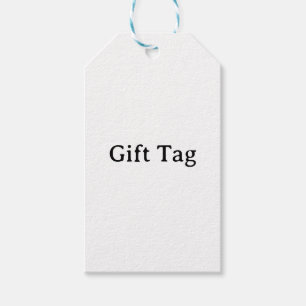 Einfaches professionelles blau-weißes Twine-Matt Geschenkanhänger
