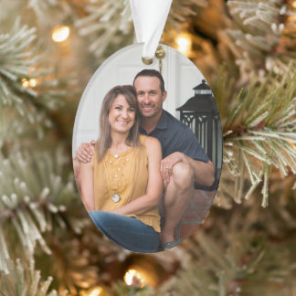 Einfaches professionelles Foto Acryl-Oval Ornament