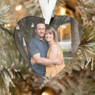 Einfaches professionelles Foto-Acrylblatt-Herz Ornament