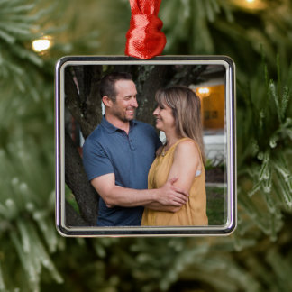 Einfaches professionelles Foto Premium-Quadrat Ornament Aus Metall