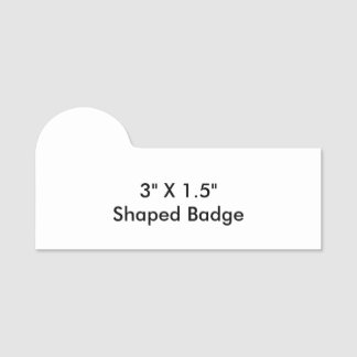 Einfaches professionelles Geschäft 3"X1,5" geformt Namensschild