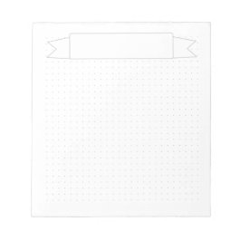Einfaches Punktgitter mit Banner Notizblock