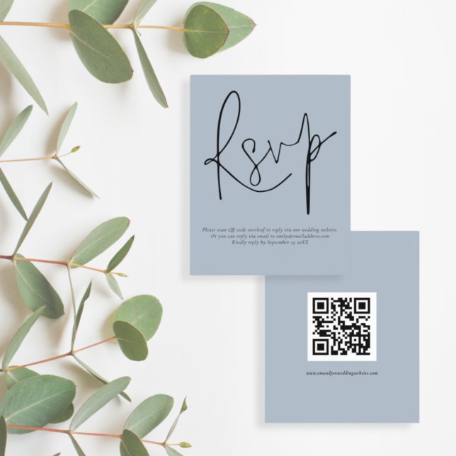 Einfaches QR-Code-Skript Wedding Blue UAWG (Von Creator hochgeladen)
