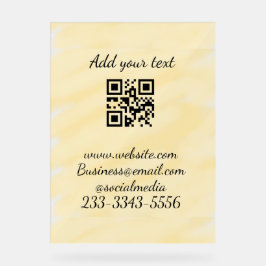 Einfaches QR-Code, um den Klassiker Ihres Namens h Acrylschild