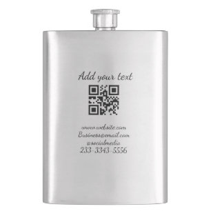 Einfaches QR-Code, um den Klassiker Ihres Namens h Flachmann