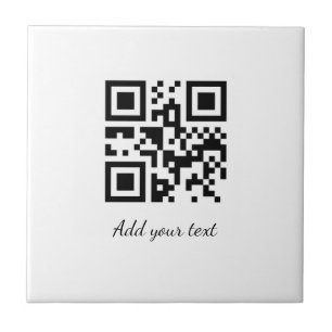 Einfaches QR-Code, um den Klassiker Ihres Namens h Fliese