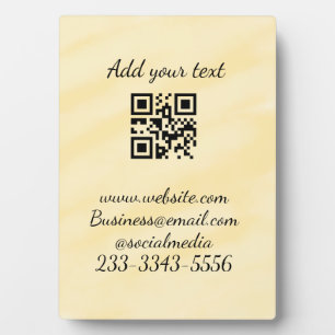 Einfaches QR-Code, um den Klassiker Ihres Namens h Fotoplatte