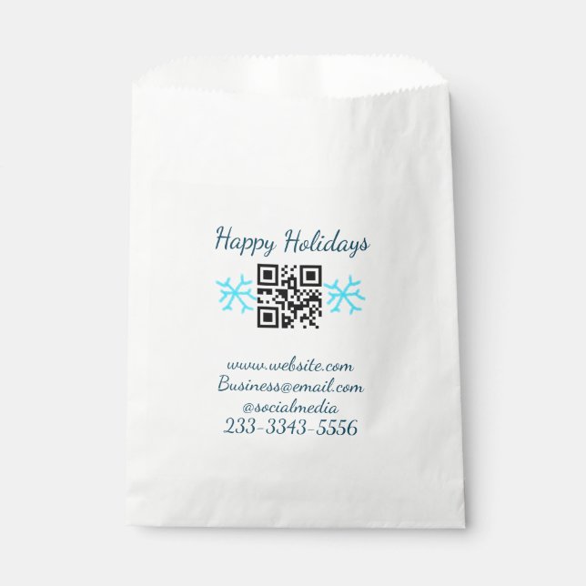 Einfaches QR-Code, um den Klassiker Ihres Namens h Geschenktütchen (Vorderseite)