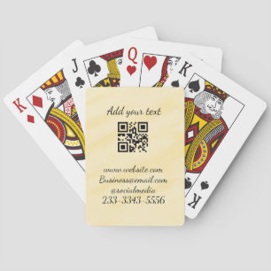 Einfaches QR-Code, um den Klassiker Ihres Namens h Spielkarten