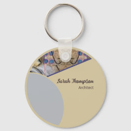 Einfaches QR-Logo für moderne Unternehmenswerbung Schlüsselanhänger