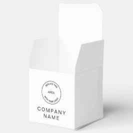 Einfaches QR-Logo Geschenkschachtel