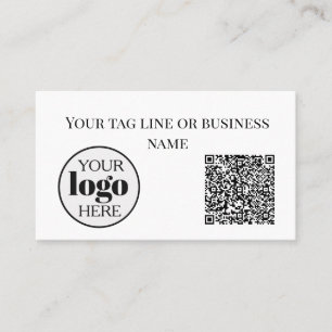 Einfaches QR-Logo Visitenkarte