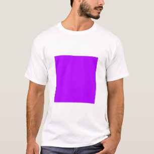 Einfaches Quadrat - Blau Lila T-Shirt