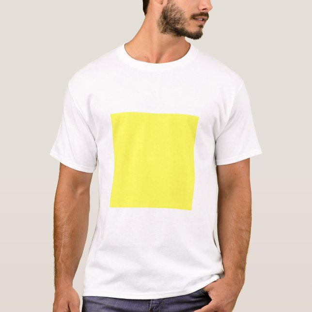 Einfaches Quadrat - hellgelb T-Shirt (Vorderseite)