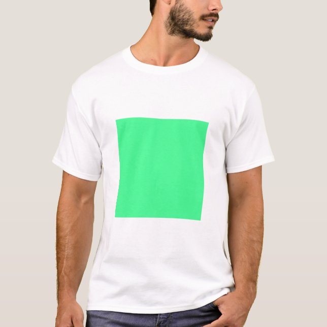 Einfaches Quadrat - Minze grün T-Shirt (Vorderseite)