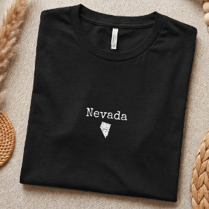 Einfaches Retro-Touristen-Design für Nevada T-Shirt