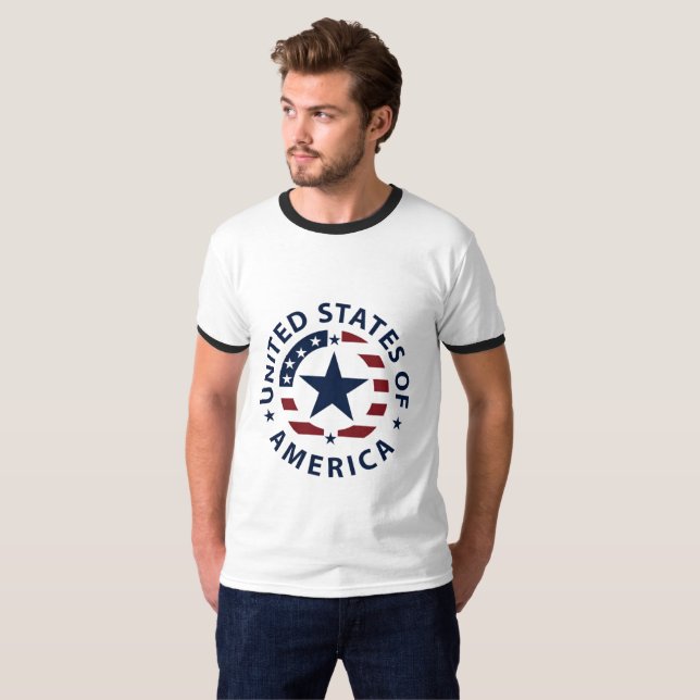 Einfaches Ringel-T-Shirt T-Shirt (Vorne ganz)