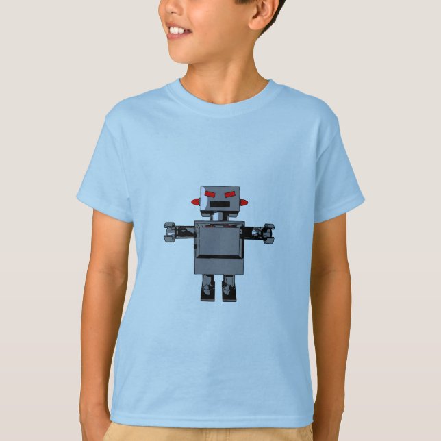 Einfaches Robot-Shirt T-Shirt (Vorderseite)