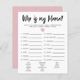 Einfaches rosa Herz, das ist mein Mama Baby Duschs