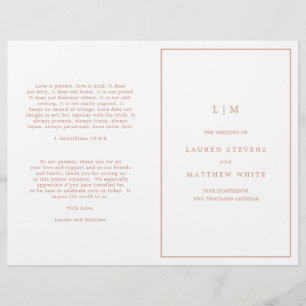 Einfaches Rosarotes Monogramm Elegantes Hochzeitsp