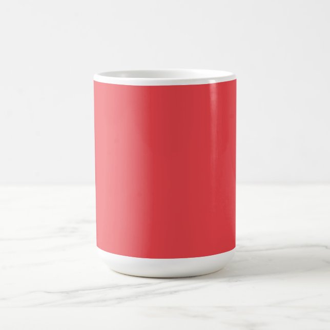Einfaches Rot Kaffeetasse (Mittel)