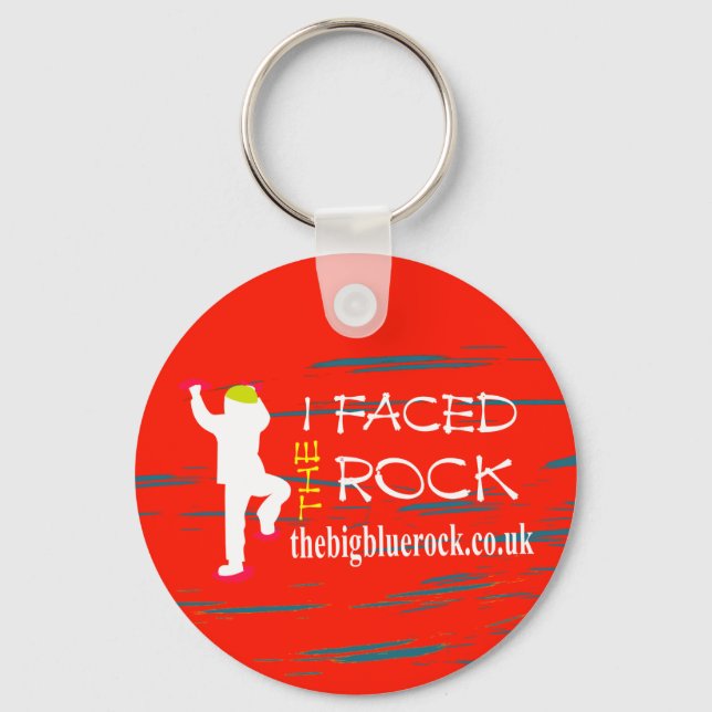 einfaches rot schlüsselanhänger (Vorderseite)