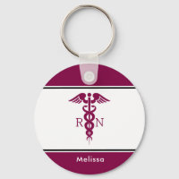 Einfaches rotes Caduceus Krankenzeichen