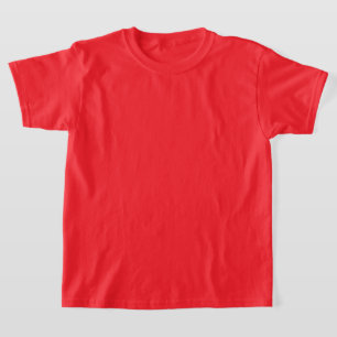 Einfaches rotes Hemd für Jungen und Mädchen T-Shirt