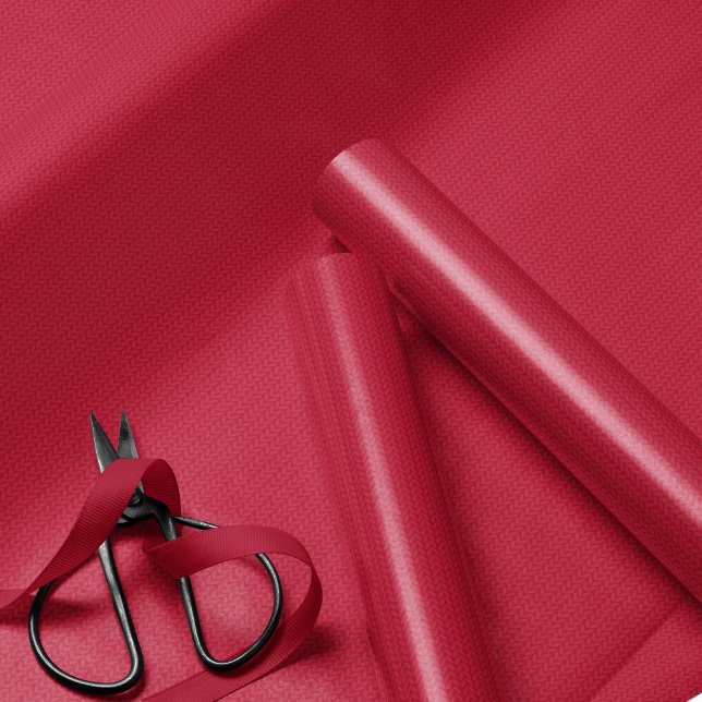 Einfaches rotes Weihnachtsferien-Strickmuster Geschenkpapier (Von Creator hochgeladen)