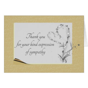 Einfaches rustikales Blumenherz Danke für Beileid