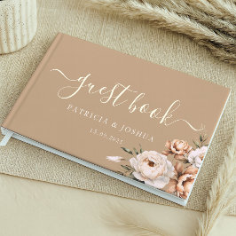 Einfaches Rustikales Boho Hochzeitsgästebuch Gästebuch