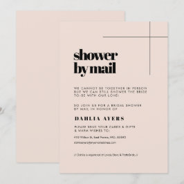 Einfaches schicke Brautparty per Post Einladung