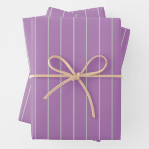 Einfaches Schlicht-Chic-Linienmuster Geschenkpapier Set