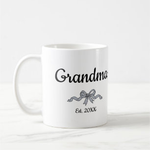 Einfaches Schriftband Oma Gegr. Jahr Kaffeetasse