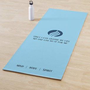Einfaches Schriftmonogramm-Namens-Yoga-Matte Yogamatte