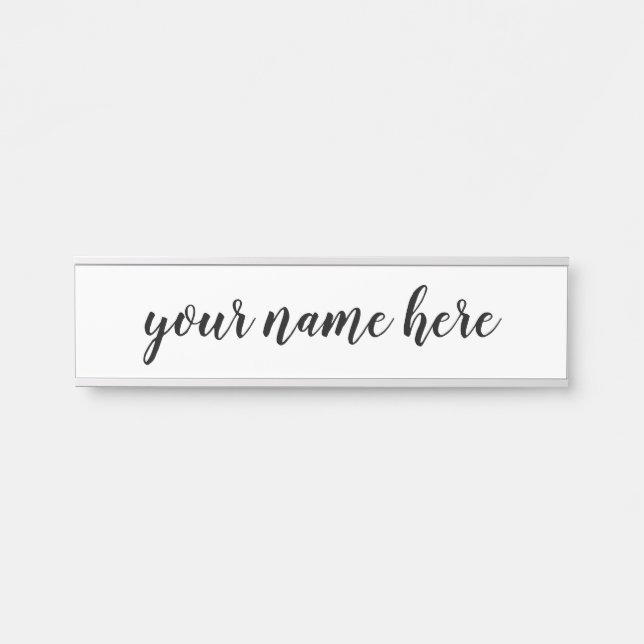 einfaches Schriftzeichen Türschild (Vorderseite )