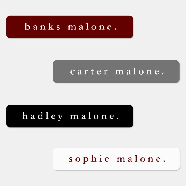 Einfaches Schulteam färbt wasserdichten Namen Etiketten (Gruppe)