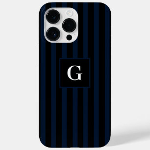 Einfaches Schwarz-Dunkel-Streifen-Single Case-Mate iPhone 14 Pro Max Hülle