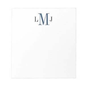 Einfaches Schwarz/Dunkelblau-Notepad für das erste Notizblock