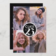 Einfaches Schwarz Modernes Minimal Abschluss Foto 