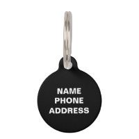 Einfaches Schwarz-weiß Name Kontakt Info monogramm
