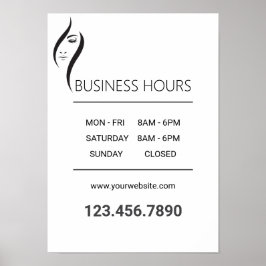 Einfaches Schwarz-Weiß-Poster Poster