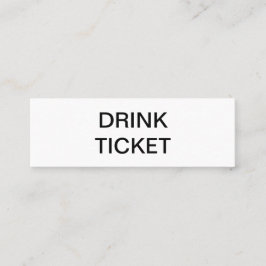 Einfaches Schwarz-weißes frisch verheiratetes Hoch Mini Visitenkarte