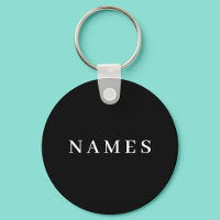 Einfaches Schwarzer Individuelle Name Elegant